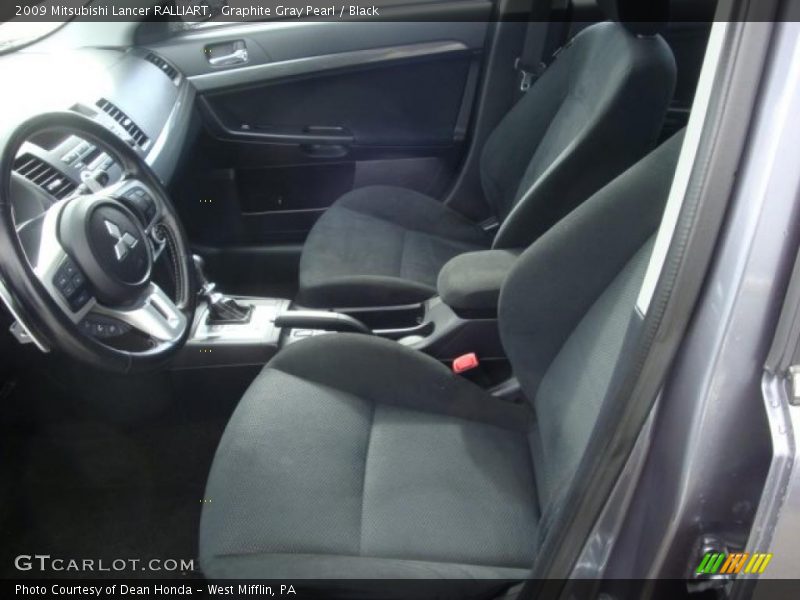 Graphite Gray Pearl / Black 2009 Mitsubishi Lancer RALLIART