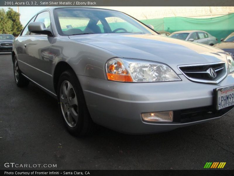 Satin Silver Metallic / Ebony Black 2001 Acura CL 3.2