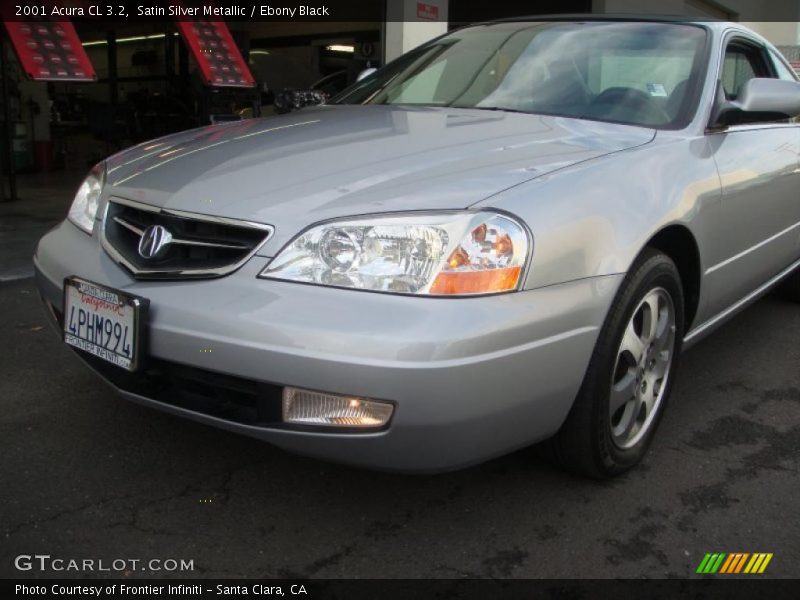 Satin Silver Metallic / Ebony Black 2001 Acura CL 3.2