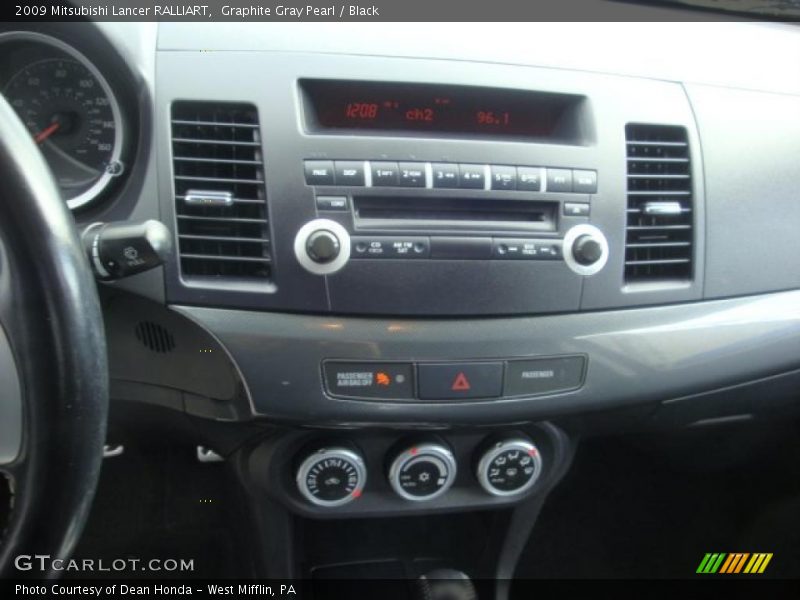 Graphite Gray Pearl / Black 2009 Mitsubishi Lancer RALLIART