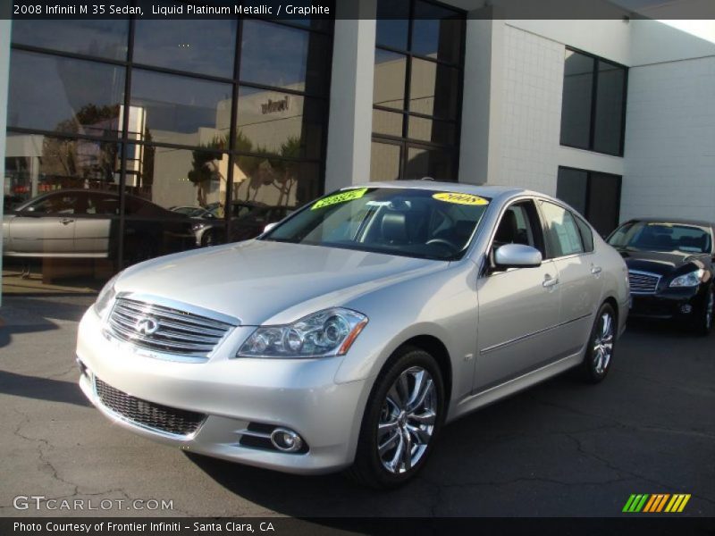 Liquid Platinum Metallic / Graphite 2008 Infiniti M 35 Sedan