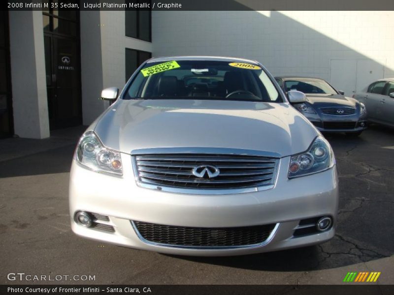 Liquid Platinum Metallic / Graphite 2008 Infiniti M 35 Sedan