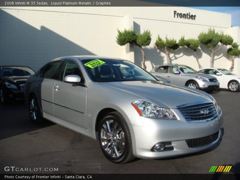Liquid Platinum Metallic / Graphite 2008 Infiniti M 35 Sedan