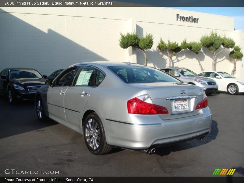 Liquid Platinum Metallic / Graphite 2008 Infiniti M 35 Sedan