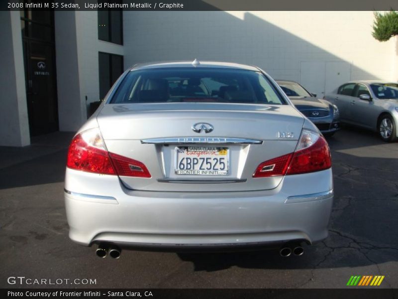 Liquid Platinum Metallic / Graphite 2008 Infiniti M 35 Sedan