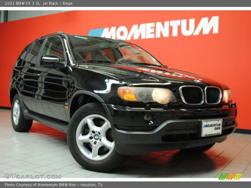 Jet Black / Beige 2001 BMW X5 3.0i