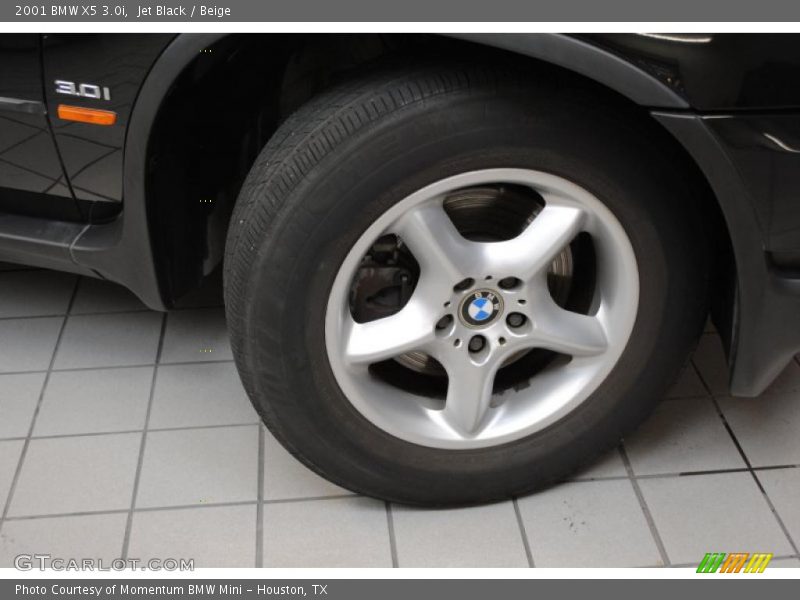 Jet Black / Beige 2001 BMW X5 3.0i