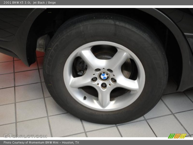 Jet Black / Beige 2001 BMW X5 3.0i