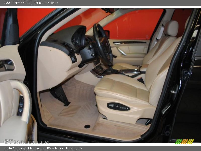 Jet Black / Beige 2001 BMW X5 3.0i