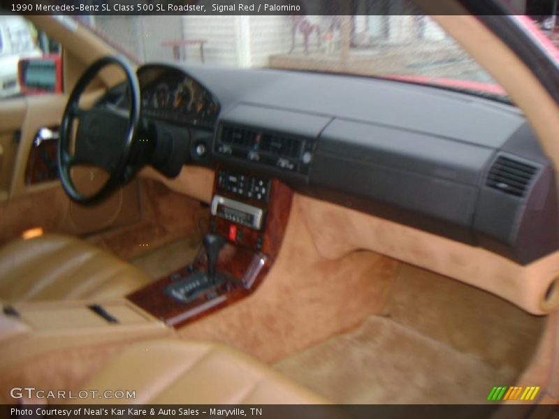 Signal Red / Palomino 1990 Mercedes-Benz SL Class 500 SL Roadster