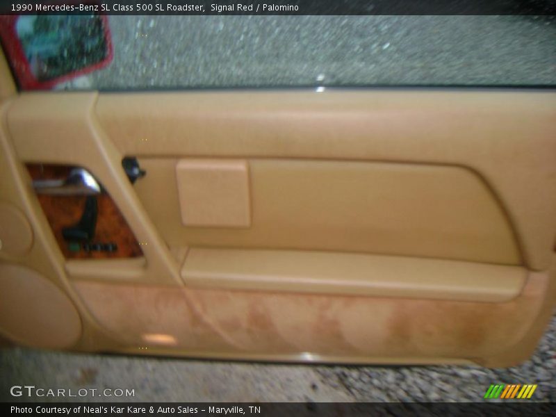 Signal Red / Palomino 1990 Mercedes-Benz SL Class 500 SL Roadster