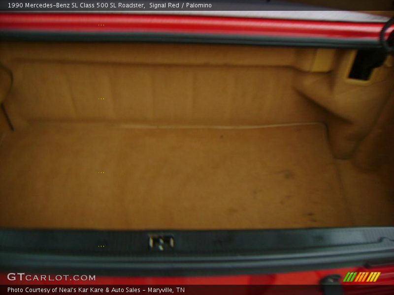 Signal Red / Palomino 1990 Mercedes-Benz SL Class 500 SL Roadster