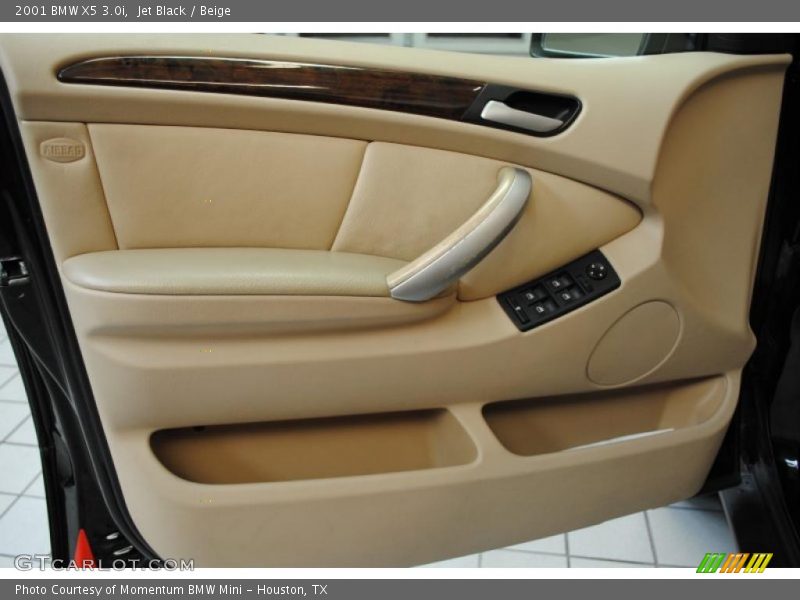 Jet Black / Beige 2001 BMW X5 3.0i