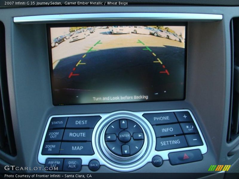 Garnet Ember Metallic / Wheat Beige 2007 Infiniti G 35 Journey Sedan
