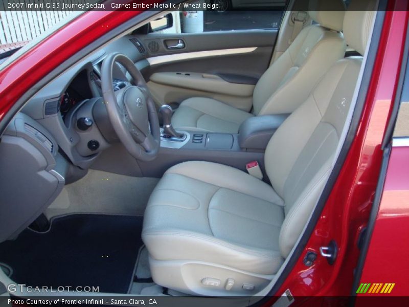 Garnet Ember Metallic / Wheat Beige 2007 Infiniti G 35 Journey Sedan