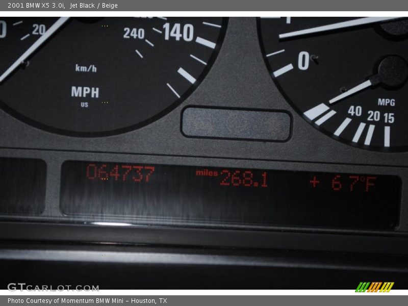 Jet Black / Beige 2001 BMW X5 3.0i