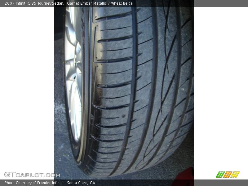 Garnet Ember Metallic / Wheat Beige 2007 Infiniti G 35 Journey Sedan