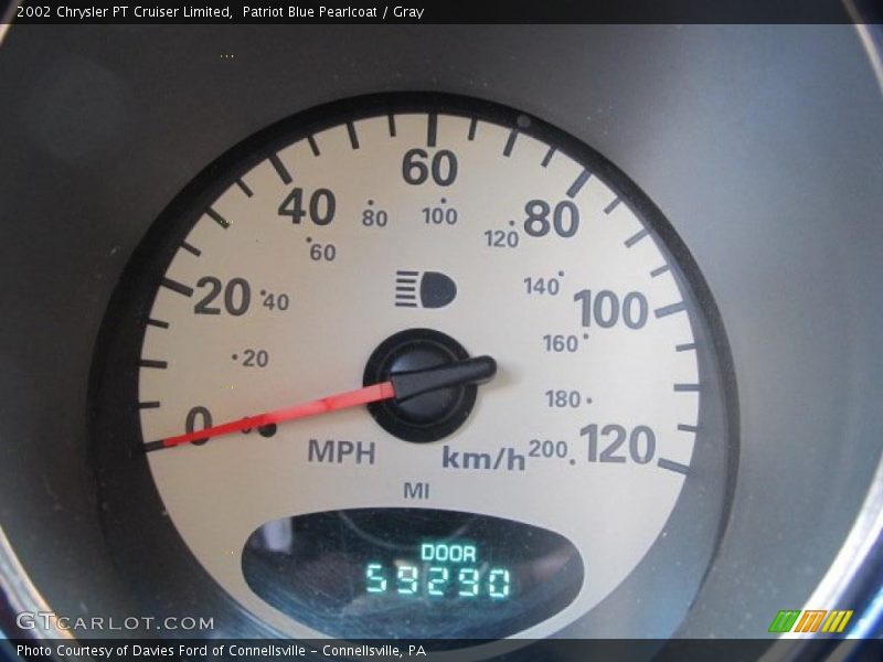 Patriot Blue Pearlcoat / Gray 2002 Chrysler PT Cruiser Limited