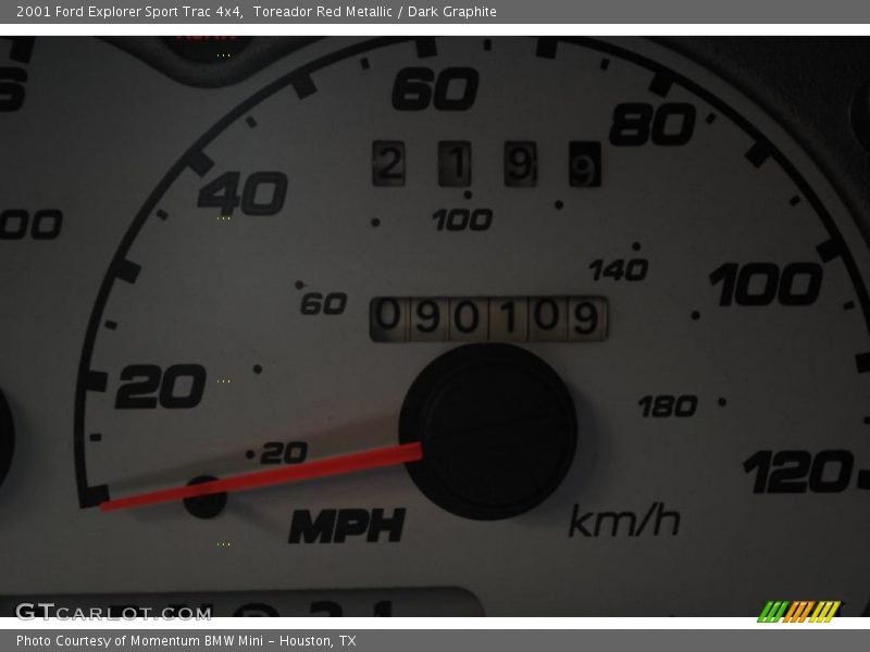 Toreador Red Metallic / Dark Graphite 2001 Ford Explorer Sport Trac 4x4