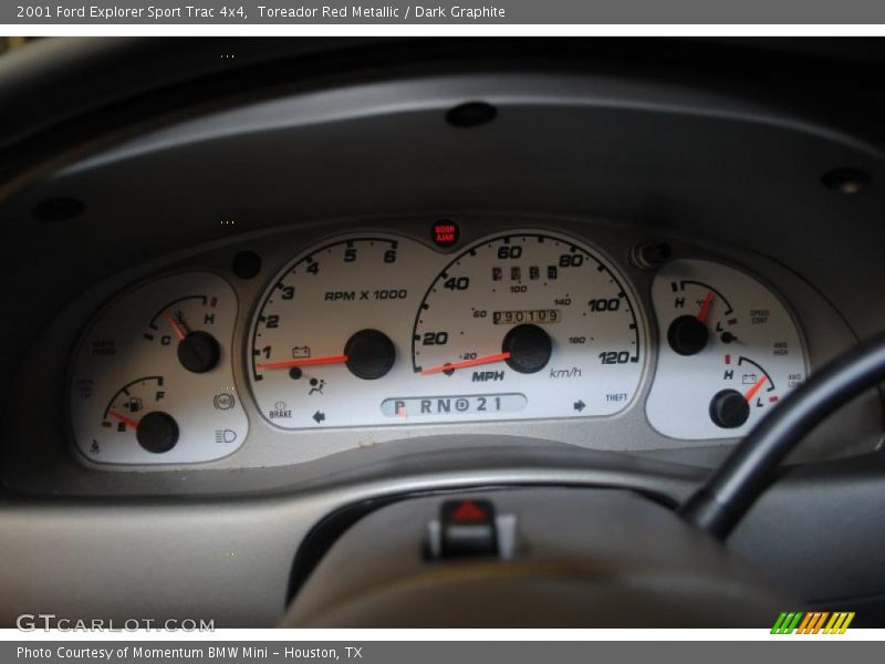 Toreador Red Metallic / Dark Graphite 2001 Ford Explorer Sport Trac 4x4