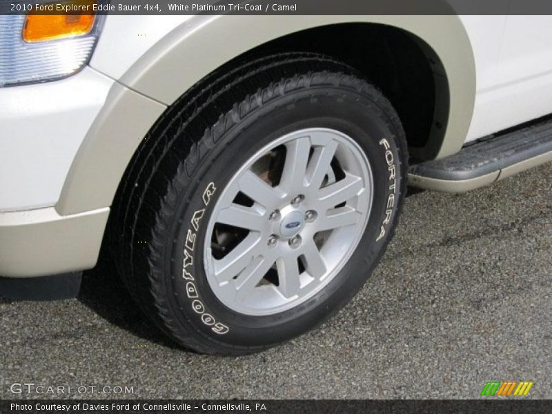 White Platinum Tri-Coat / Camel 2010 Ford Explorer Eddie Bauer 4x4