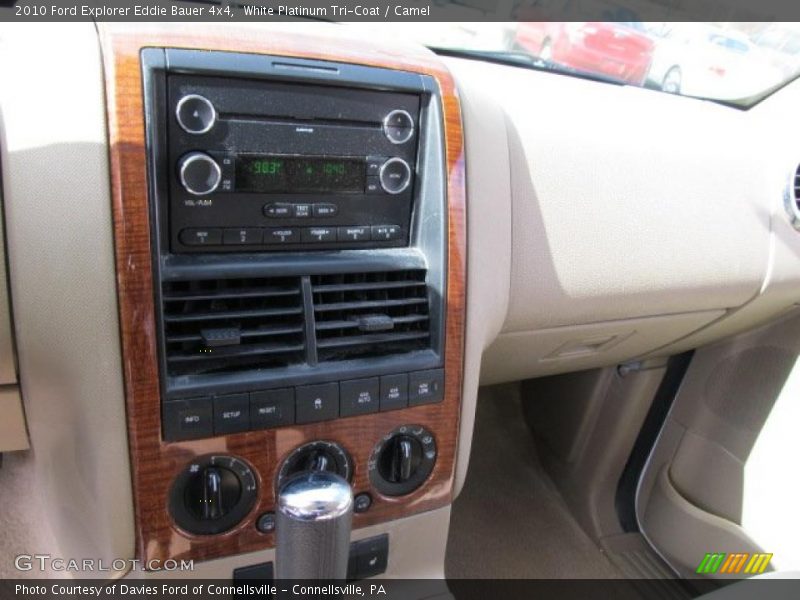 White Platinum Tri-Coat / Camel 2010 Ford Explorer Eddie Bauer 4x4