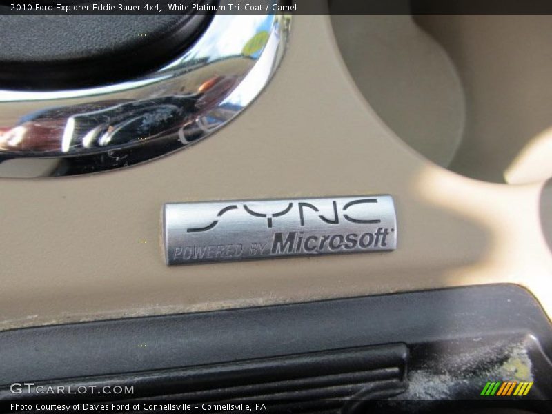 White Platinum Tri-Coat / Camel 2010 Ford Explorer Eddie Bauer 4x4