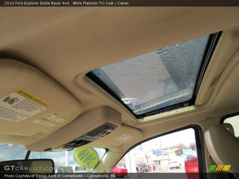 White Platinum Tri-Coat / Camel 2010 Ford Explorer Eddie Bauer 4x4