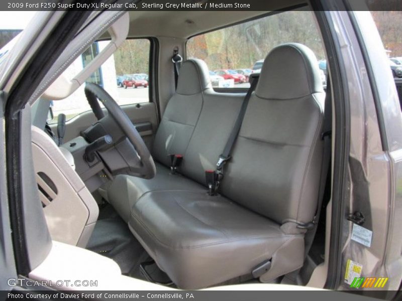 Sterling Grey Metallic / Medium Stone 2009 Ford F250 Super Duty XL Regular Cab