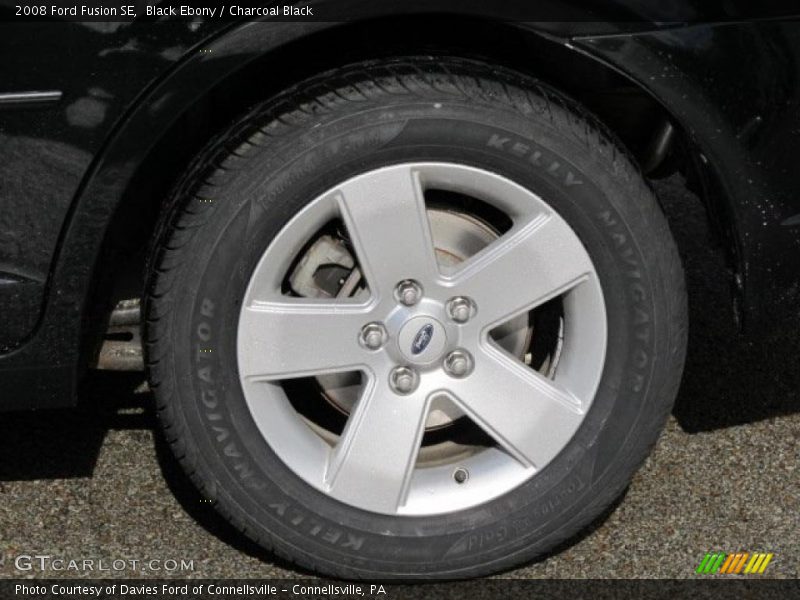 Black Ebony / Charcoal Black 2008 Ford Fusion SE