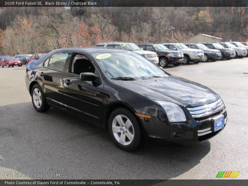 Black Ebony / Charcoal Black 2008 Ford Fusion SE