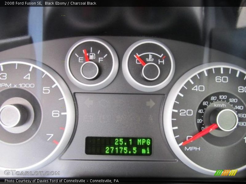 Black Ebony / Charcoal Black 2008 Ford Fusion SE