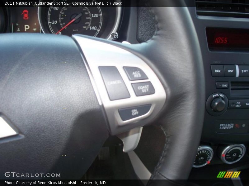 Cosmic Blue Metallic / Black 2011 Mitsubishi Outlander Sport SE