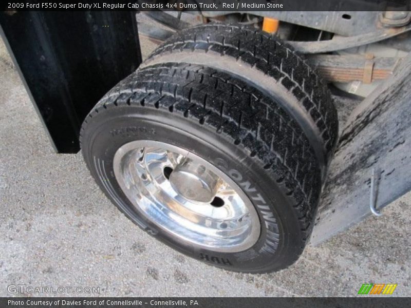 Red / Medium Stone 2009 Ford F550 Super Duty XL Regular Cab Chassis 4x4 Dump Truck