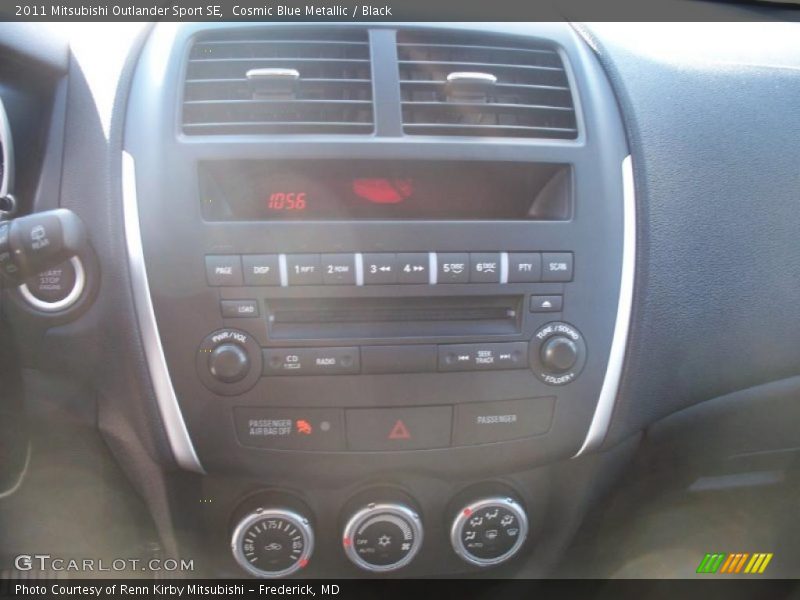 Cosmic Blue Metallic / Black 2011 Mitsubishi Outlander Sport SE