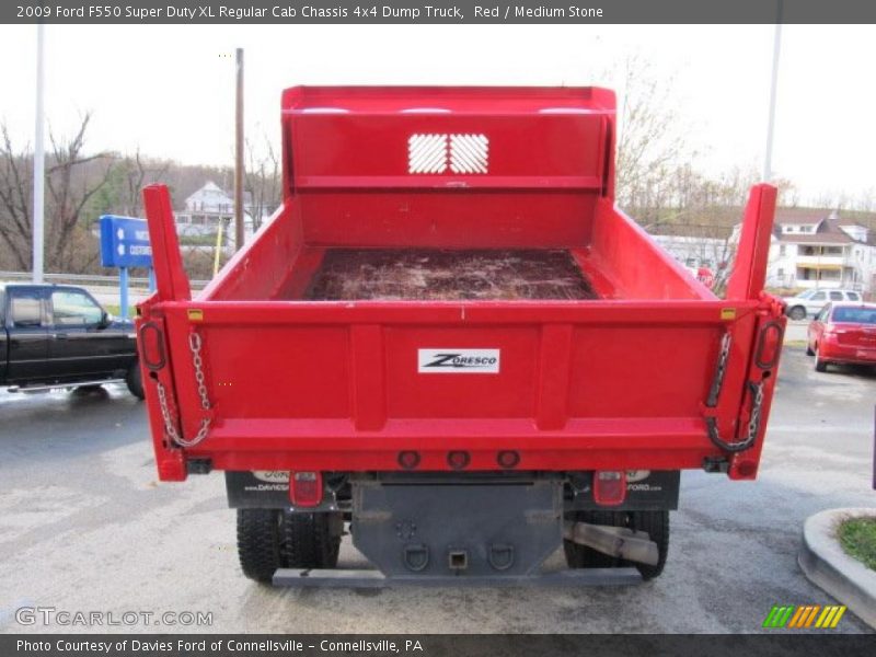 Red / Medium Stone 2009 Ford F550 Super Duty XL Regular Cab Chassis 4x4 Dump Truck