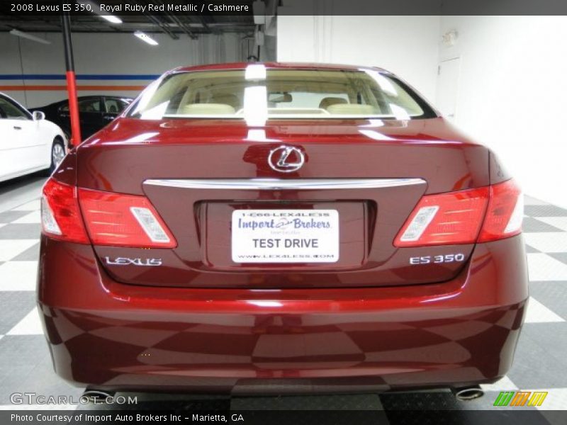 Royal Ruby Red Metallic / Cashmere 2008 Lexus ES 350