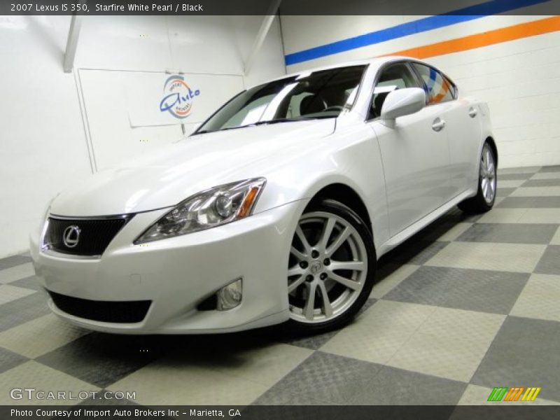 Starfire White Pearl / Black 2007 Lexus IS 350