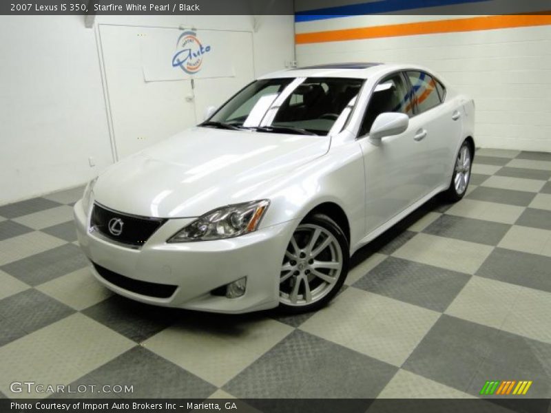 Starfire White Pearl / Black 2007 Lexus IS 350