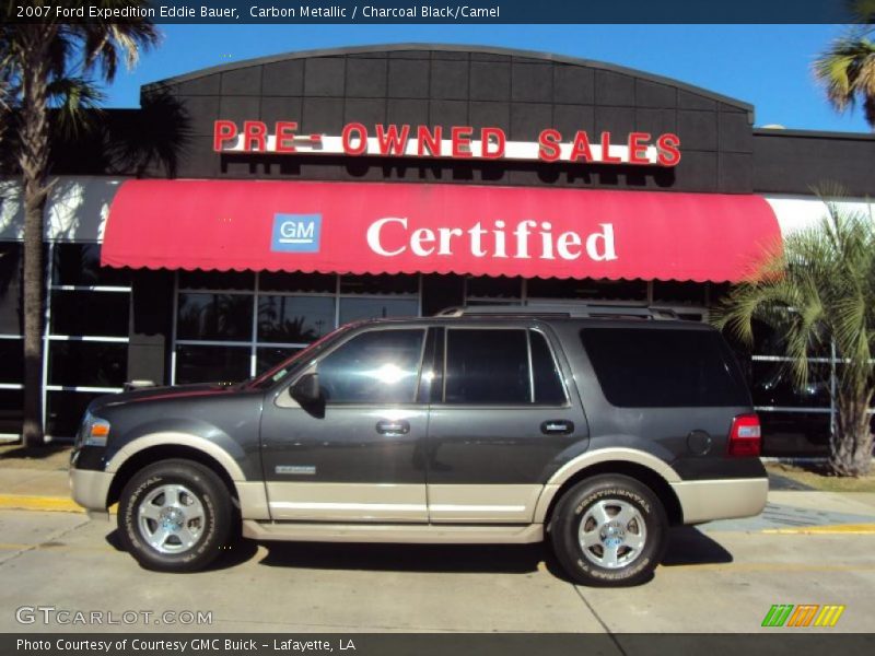 Carbon Metallic / Charcoal Black/Camel 2007 Ford Expedition Eddie Bauer