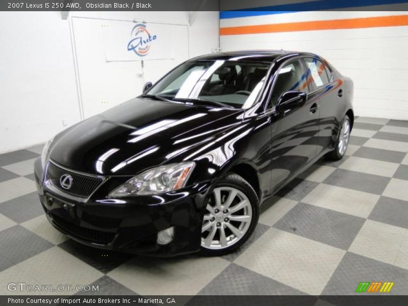 Obsidian Black / Black 2007 Lexus IS 250 AWD