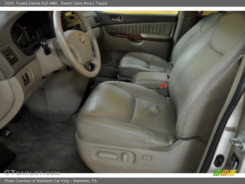 Desert Sand Mica / Taupe 2005 Toyota Sienna XLE AWD