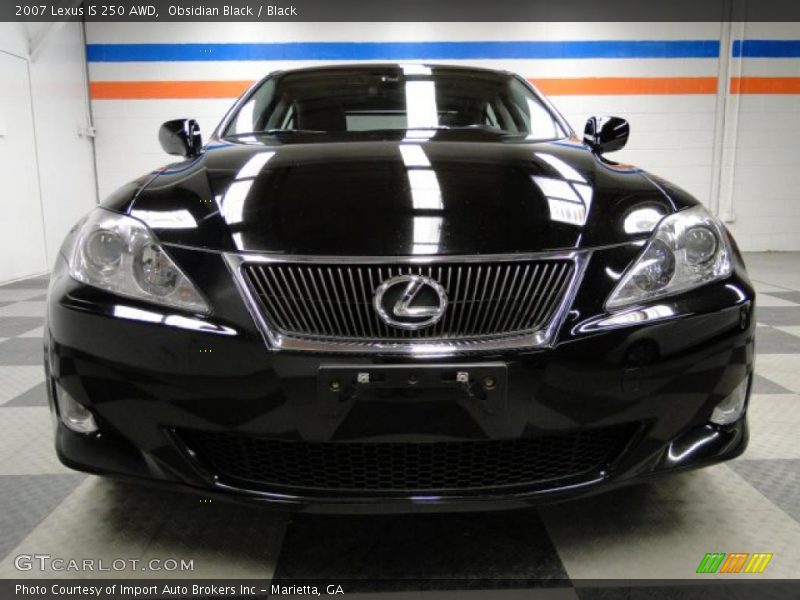 Obsidian Black / Black 2007 Lexus IS 250 AWD