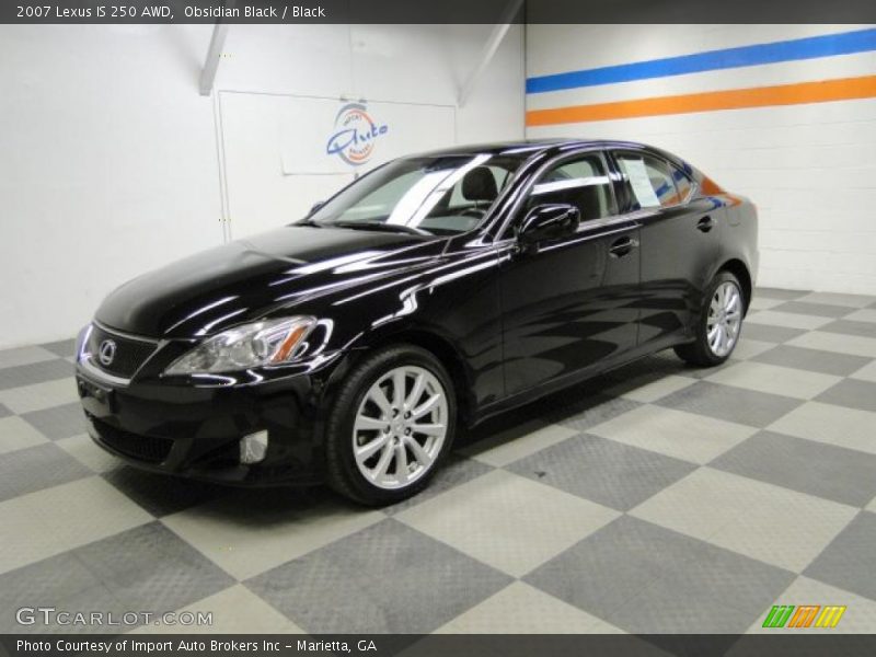 Obsidian Black / Black 2007 Lexus IS 250 AWD