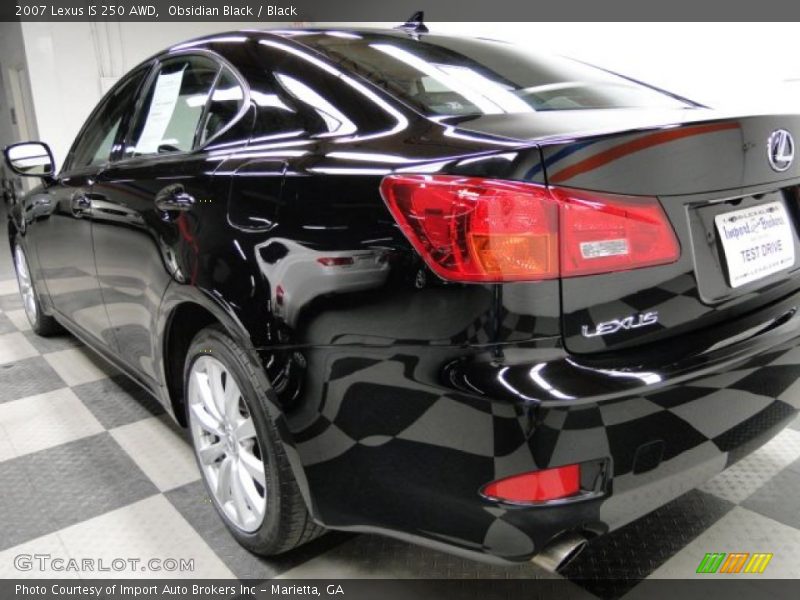 Obsidian Black / Black 2007 Lexus IS 250 AWD