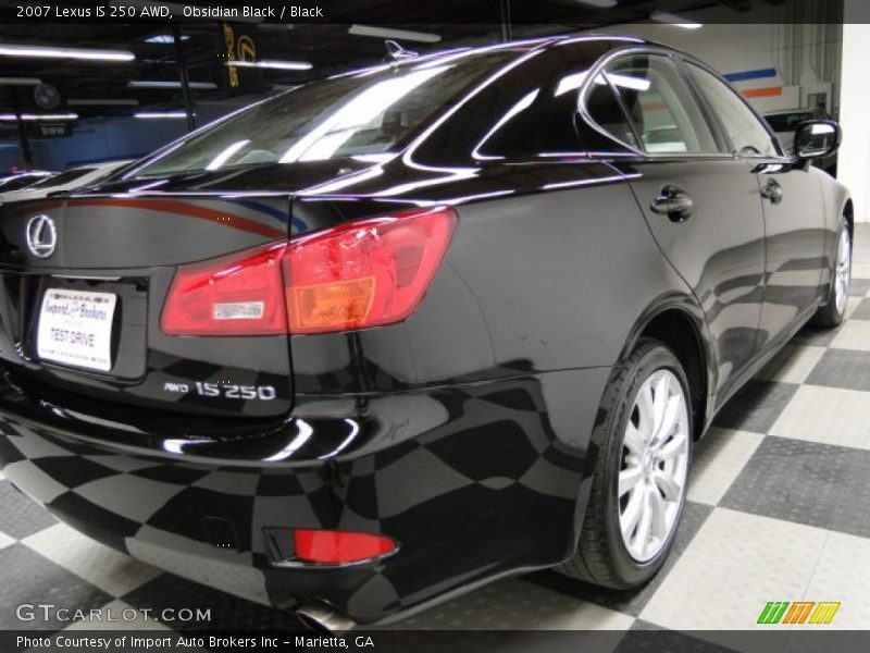 Obsidian Black / Black 2007 Lexus IS 250 AWD