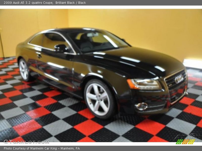 Brilliant Black / Black 2009 Audi A5 3.2 quattro Coupe