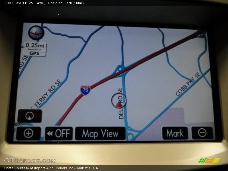 Navigation of 2007 IS 250 AWD