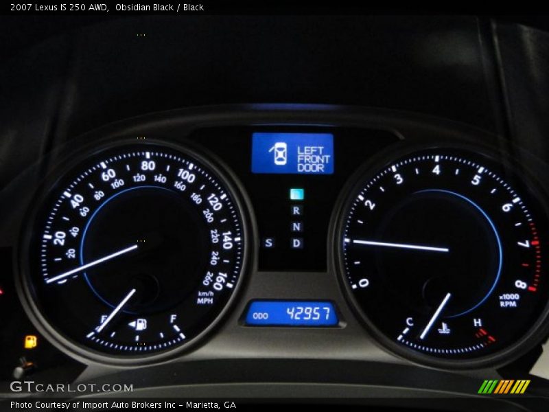  2007 IS 250 AWD 250 AWD Gauges