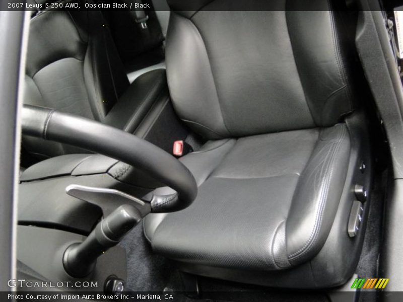  2007 IS 250 AWD Black Interior